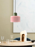 Load image into Gallery viewer, Creative Morandi Cylinder Glass Pendant Light