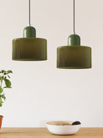 Load image into Gallery viewer, Creative Morandi Cylinder Glass Pendant Light