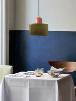 Load image into Gallery viewer, Creative Morandi Cylinder Glass Pendant Light