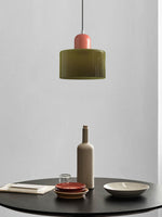 Load image into Gallery viewer, Creative Morandi Cylinder Glass Pendant Light