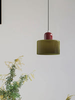 Load image into Gallery viewer, Creative Morandi Cylinder Glass Pendant Light