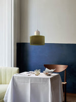 Load image into Gallery viewer, Creative Morandi Cylinder Glass Pendant Light