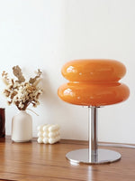 Load image into Gallery viewer, Creative Bauhaus Double Lollipop Ripple Glass Table Lamp