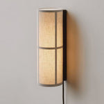 Load image into Gallery viewer, Cylinder Fabric Plug-In Wall Light with Inline Switch - product image 2