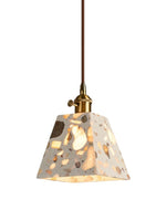 Load image into Gallery viewer, Wabi-sabi Style Water-polished Translucent Stone Retro Pendant Lamp