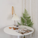 Charger l'image dans la visionneuse de galerie, Pleated Shade Swing-Arm Plug-In Wall Lamp product view