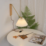 Charger l'image dans la visionneuse de galerie, Pleated Shade Swing-Arm Plug-In Wall Lamp product view