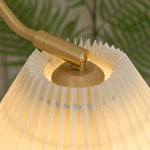 Charger l'image dans la visionneuse de galerie, Pleated Shade Swing-Arm Plug-In Wall Lamp product view