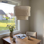 Bild in Gallery-Viewer laden, Dumora Mehrschicht-Kronleuchter - Moderner minimalistischer Stoff für Esszimmer und Wohnzimmer