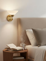 Load image into Gallery viewer, Calvor Porcelain Cone Wall Sconce - Elegant Ceramic And Brass Fixture