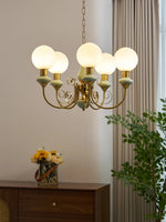 Load image into Gallery viewer, Elegant Chandelier with Curved Arms and Ambient Lighting Ambience