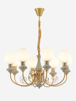 Load image into Gallery viewer, Elegant Chandelier with Curved Arms and Ambient Lighting Ambience
