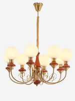 Load image into Gallery viewer, Elegant Chandelier with Curved Arms and Ambient Lighting Ambience