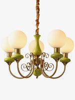 Load image into Gallery viewer, Elegant Chandelier with Curved Arms and Ambient Lighting Ambience