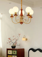 Load image into Gallery viewer, Elegant Chandelier with Curved Arms and Ambient Lighting Ambience