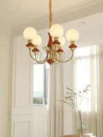 Load image into Gallery viewer, Elegant Chandelier with Curved Arms and Ambient Lighting Ambience