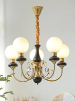 Load image into Gallery viewer, Elegant Chandelier with Curved Arms and Ambient Lighting Ambience