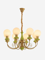 Load image into Gallery viewer, Elegant Chandelier with Curved Arms and Ambient Lighting Ambience