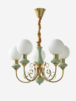 Load image into Gallery viewer, Elegant Chandelier with Curved Arms and Ambient Lighting Ambience