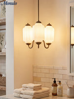 Charger l'image dans la visionneuse de galerie, Lustre Eloise – Lustre en verre laiteux au fini vintage