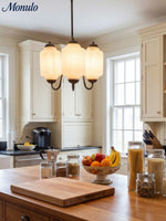 Charger l'image dans la visionneuse de galerie, Lustre Eloise – Lustre en verre laiteux au fini vintage