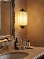 Load image into Gallery viewer, Vintage Milk Glass Flush Eloise Wall Sconce for Bedside Hallway