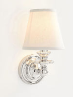 Load image into Gallery viewer, Rowan Drum Shade Wall Sconce – Fabric Sconce Light for Cozy Cottage Lighting