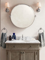 Load image into Gallery viewer, Rowan Drum Shade Wall Sconce – Fabric Sconce Light for Cozy Cottage Lighting