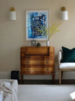 Load image into Gallery viewer, Minimalist Wall Sconce with Fabric Shade - Soft Drum Lampshade Fixture