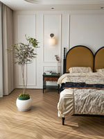 Load image into Gallery viewer, Minimalist Wall Sconce with Fabric Shade - Soft Drum Lampshade Fixture