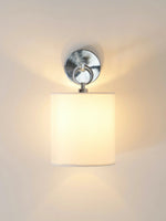 Load image into Gallery viewer, Minimalist Wall Sconce with Fabric Shade - Soft Drum Lampshade Fixture