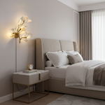 Cargar imagen en el visor de la Galería, Ginkgo Leaf Gold and Acrylic Plug-In Wall Sconce product view 8