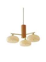 Load image into Gallery viewer, Medieval Log Style Vintage Glass Chandelier