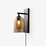 Charger l'image dans la visionneuse de galerie, Glass Tubular Plug-In Wall Light with Inline Switch - product image 1