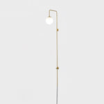 Bild in Gallery-Viewer laden, Globe Brass Plug-In Wall Light with Inline Switch - product image 35