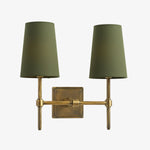 Load image into Gallery viewer, Rowan Elegant White-Linen Shade Wall Lamp – Retro Metal Wall Light for Bedroom & Hallway