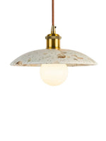 Load image into Gallery viewer, Wabi-sabi Style Water-polished Translucent Stone Retro Pendant Lamp