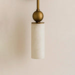Bild in Gallery-Viewer laden, Harlin Alabaster Plug-In Wall Light with Inline Switch - product image 8