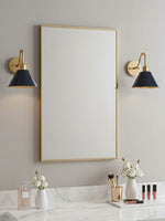 Bild in Gallery-Viewer laden, Industrielle moderne konische Wandleuchte mit klarer Metallsilhouette