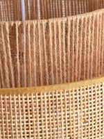 Load image into Gallery viewer, Rustic Japanese Wabi-Sabi Style Hemp Rope Rattan Drum Shape Zen Pendant Light