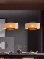 Load image into Gallery viewer, Rustic Japanese Wabi-Sabi Style Hemp Rope Rattan Drum Shape Zen Pendant Light