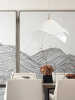 Charger l'image dans la visionneuse de galerie, Suspension plissée double couche en tissu Oslan Contemporary – Chambre ou Café