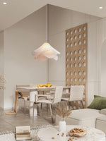 Load image into Gallery viewer, Oslan Contemporary Fabric Double-Layer Pleated Pendant – Bedroom or Café