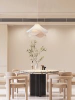 Load image into Gallery viewer, Oslan Contemporary Fabric Double-Layer Pleated Pendant – Bedroom or Café