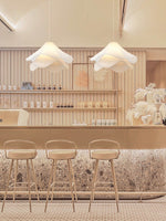 Load image into Gallery viewer, Oslan Contemporary Fabric Double-Layer Pleated Pendant – Bedroom or Café