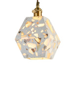 Load image into Gallery viewer, Wabi-sabi Style Water-polished Translucent Stone Retro Pendant Lamp
