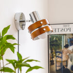Load image into Gallery viewer, Karry Walnut Wood Plug-In Wall Light - product image 3