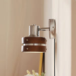 Load image into Gallery viewer, Karry Walnut Wood Plug-In Wall Light - product image 4