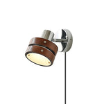 Load image into Gallery viewer, Karry Walnut Wood Plug-In Wall Light - product image 16