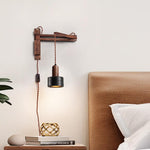 Bild in Gallery-Viewer laden, Lava Stone Swing Arm Plug-In Wall Light with Inline Switch - product image 2